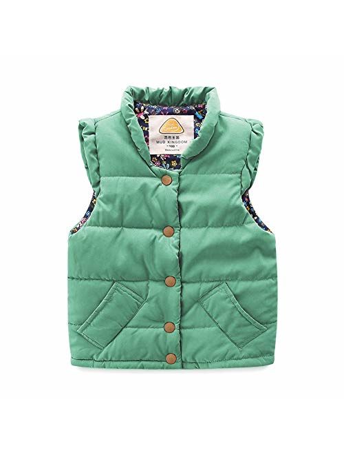 Mud Kingdom Little Girls Vests Outerwear Lightweight Cute Floral