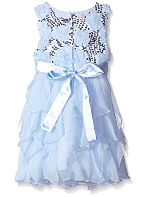 American Princess Girls' Sequin Corkscrew Dress