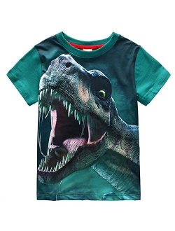 Frogwill Boys Dinosaur Short Sleeve T-Shirt Top Tee Size 2-10
