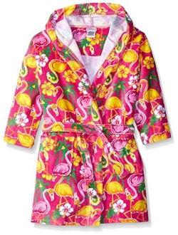 Komar Kids Ocean Print Cotton Hooded Terry Robe Cover Up, Sizes 4-12