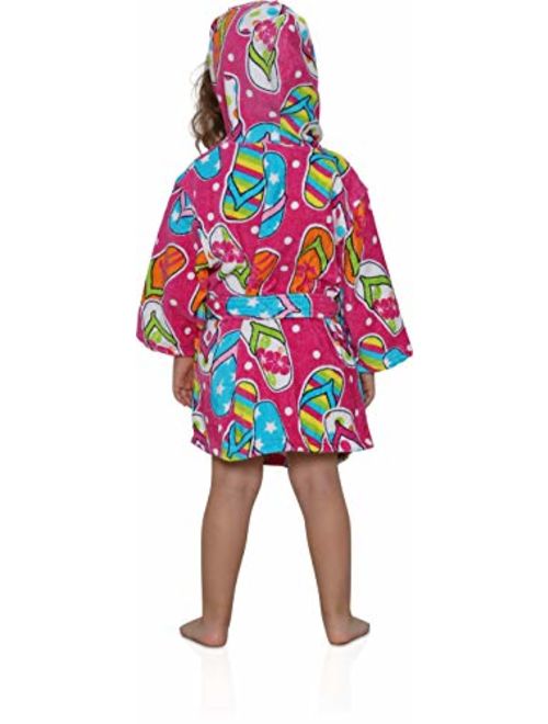 Komar Kids Ocean Print Cotton Hooded Terry Robe Cover Up, Sizes 4-12