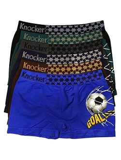 Knocker Youth Boys Sports Soccer Seamless Underwear - 6 Pair Multipack