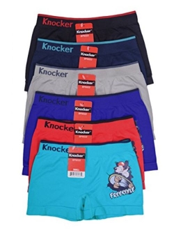 Knocker Youth Boys Sports Soccer Seamless Underwear - 6 Pair Multipack