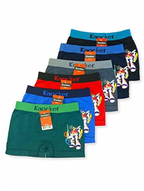 Knocker Youth Boys Sports Soccer Seamless Underwear - 6 Pair Multipack