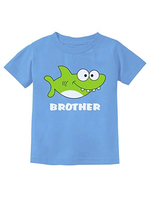 Tstars - Brother Shark Doo Doo Gift for Big Brother Toddler Kids T-Shirt