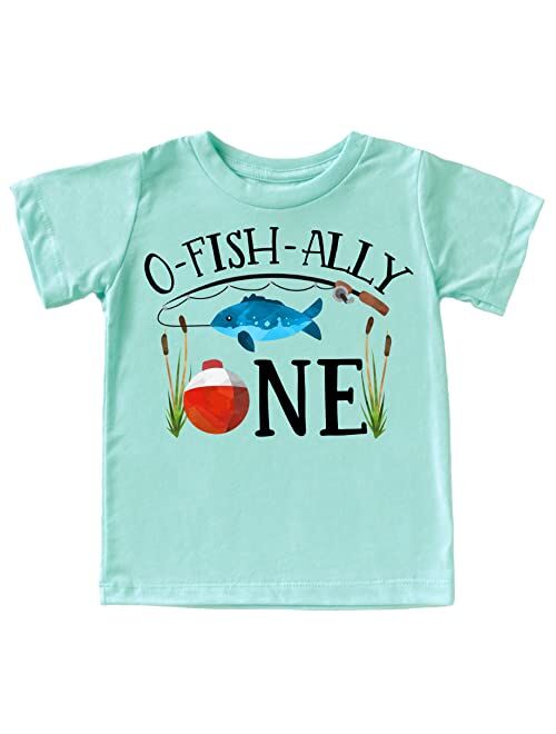 O-Fish-Ally- ONE Boys 1st Birthday Shirt Fishing First Birthday Boy Outfit