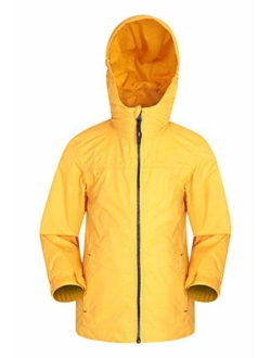 Mountain Warehouse Torrent Kids Waterproof Rain Jacket - Boys & Girls