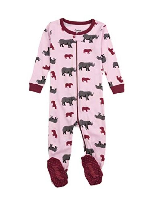 Leveret Kids Pajamas Baby Boys Girls Footed Pajamas Sleeper 100% Cotton (Size 6-12 Months-5 Toddler)