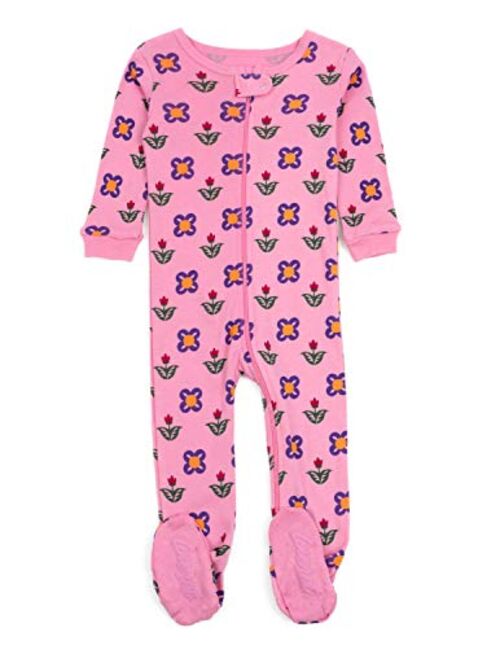 Leveret Kids Pajamas Baby Boys Girls Footed Pajamas Sleeper 100% Cotton (Size 6-12 Months-5 Toddler)