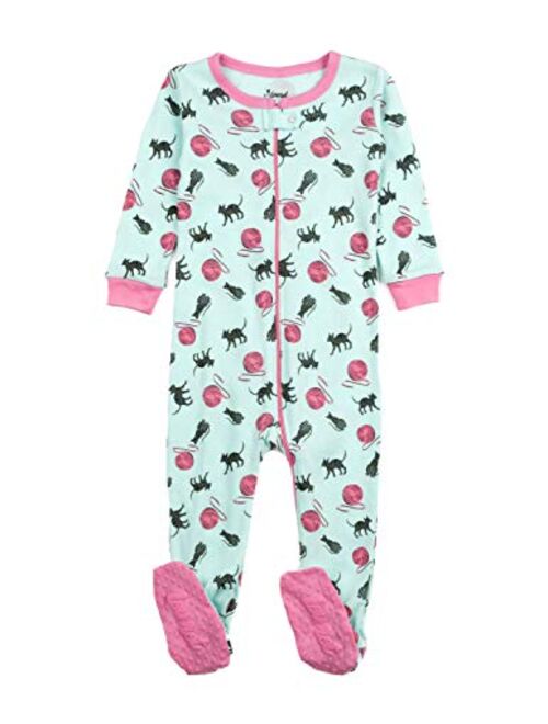 Leveret Kids Pajamas Baby Boys Girls Footed Pajamas Sleeper 100% Cotton (Size 6-12 Months-5 Toddler)