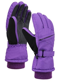 Lullaby Kids Boys Girls Waterproof Cotton Winter Snowboard Ski Gloves