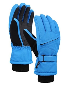 Lullaby Kids Boys Girls Waterproof Cotton Winter Snowboard Ski Gloves