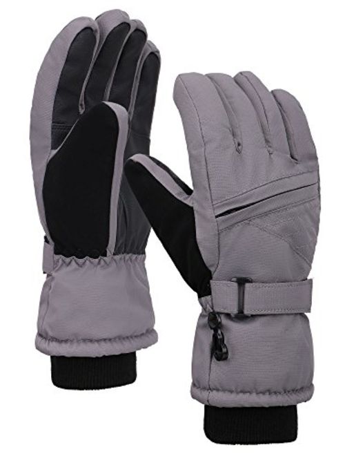 Lullaby Kids Boys Girls Waterproof Cotton Winter Snowboard Ski Gloves