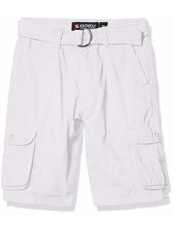 Boys' Belted Ripstop Basic Cargo Shorts