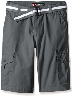 Boys' Belted Ripstop Basic Cargo Shorts