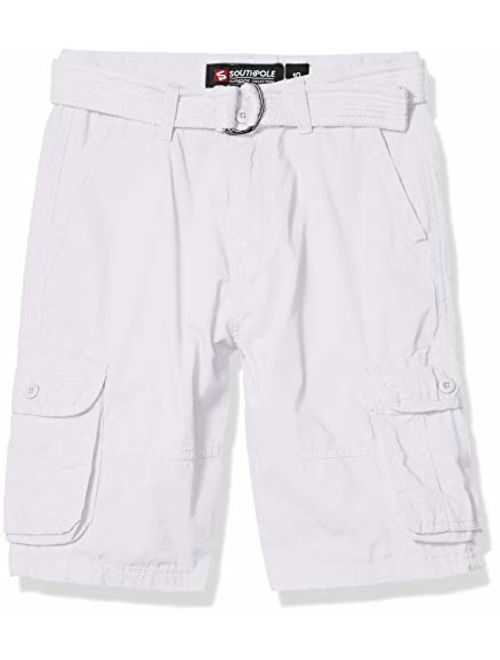 Southpole Boys' Belted Ripstop Basic Cargo Shorts