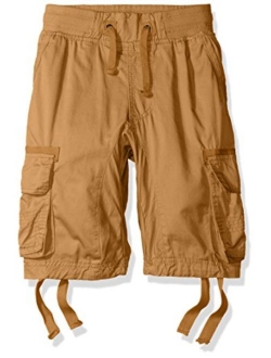 Twill Cargo Jogger Shorts in Solid and Camo Colors