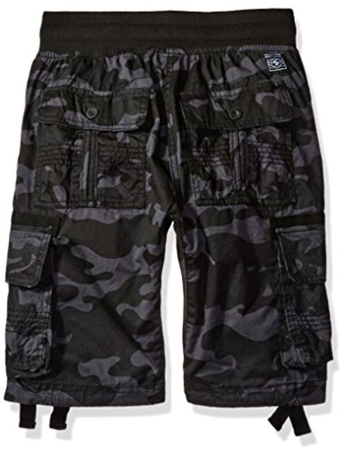 Twill Cargo Jogger Shorts in Solid and Camo Colors