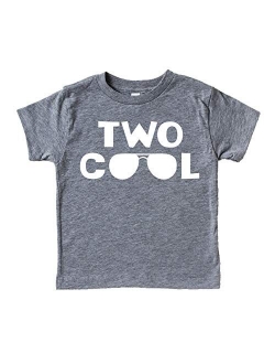 Olive Loves Apple Two Cool 2nd Birthday Shirt for Toddler Boys 2nd Birthday Shirt Boy 3/4 Sleeve Two Cool