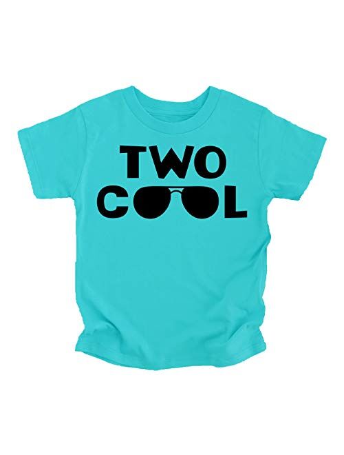 Olive Loves Apple Two Cool 2nd Birthday Shirt for Toddler Boys 2nd Birthday Shirt Boy 3/4 Sleeve Two Cool