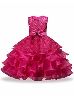 FKKFYY 2-14 Years Girl Party Wedding Pageant Special Occasion Dress