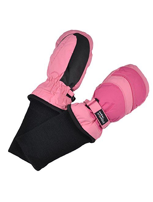 SnowStoppers Kids Waterproof Stay On Winter Nylon Mitten