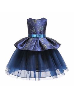 Gentonkids Girls Ball Gowns Sleeveless Cocktail Wedding Pageant Dresses 2-9 Years