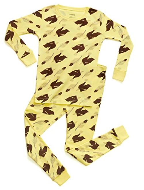 Leveret Kids & Toddler Pajamas Boys Girls 2 Piece Pjs Set 100% Organic Cotton Sleepwear (12 Months-14 Years)