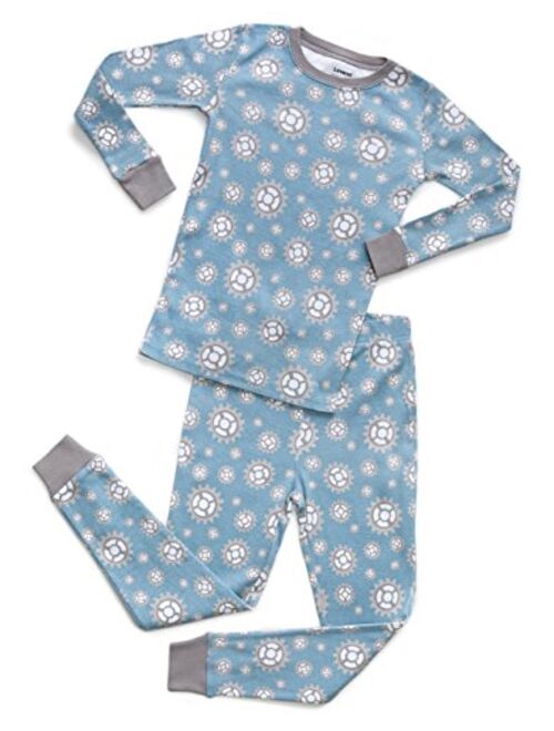 Leveret Kids & Toddler Pajamas Boys Girls 2 Piece Pjs Set 100% Organic Cotton Sleepwear (12 Months-14 Years)