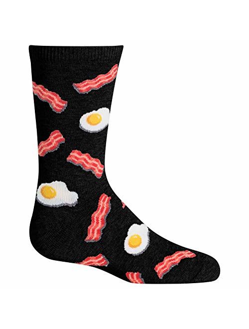 Hot Sox Boys' Big Food Novelty Casual Crew Socks