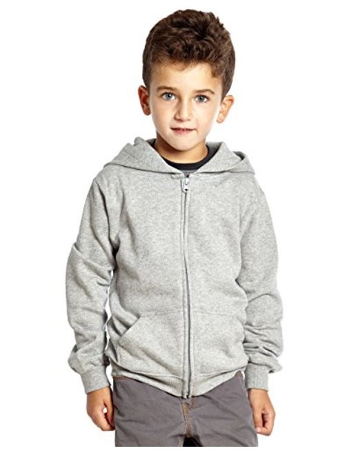 Leveret Kids & Toddler Hoodie Boys Girls 100% Cotton Zip-Up Hoodie Jacket (2-14 Years) Variety of Colors