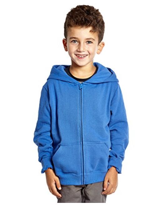 Leveret Kids & Toddler Hoodie Boys Girls 100% Cotton Zip-Up Hoodie Jacket (2-14 Years) Variety of Colors