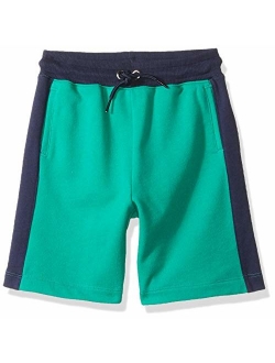 Amazon Brand - Spotted Zebra Boy's Toddler & Kid's Colorblock French Terry Shorts