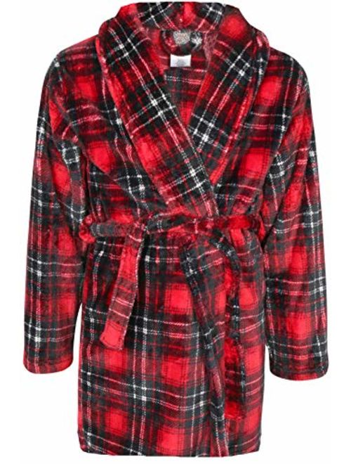 Sleep On It Boy's Coral Fleece Printed Medium Length Robe