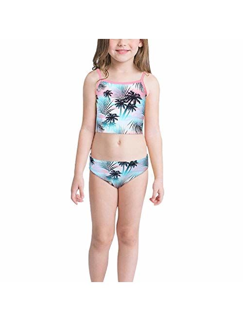 TFJH E Girls Swimsuit SPF UPF 50+ UV 3PCS Rash Guard Swimwear Sunsuits Zipper