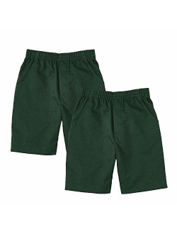 unik Boys All Elastic Waist Pull up Shorts Navy Khaki Black Hunter Green Blue