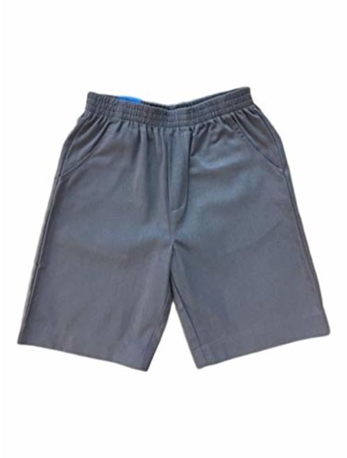 unik Boys All Elastic Waist Pull up Shorts Navy Khaki Black Hunter Green Blue