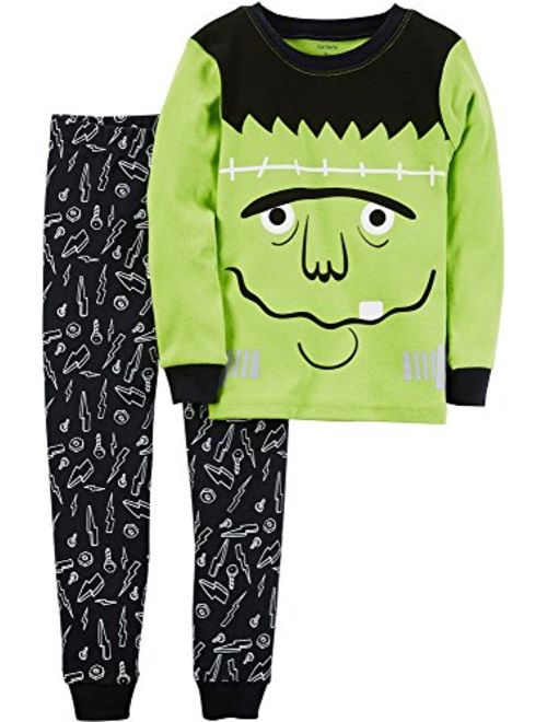 Carter's Baby and Toddler Boys Glow In The Dark Assorted Halloween 2 Piece Pajama Sets