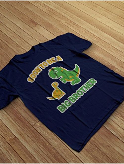 Soon to Be A Big Brother Gift Idea - Raptor Dinosaur Kids T-Shirt with Stickers