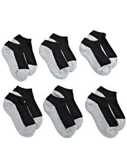 Jefferies Socks Boys' Seamless Sport Low Cut Half Cushion Socks (Pack of 6)