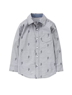 Boys' His Long Sleeve Button Up Shirt