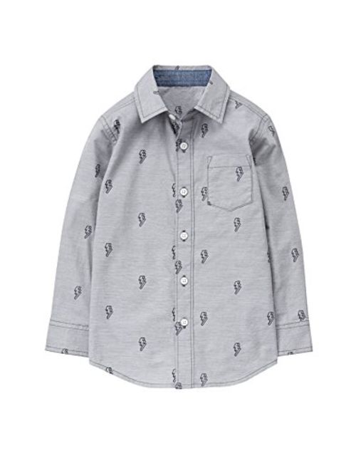 Gymboree Boys' His Long Sleeve Button Up Shirt