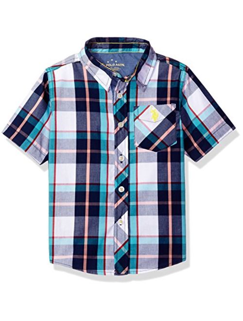 U.S. POLO ASSN. Boys' Plaid Woven Shirt