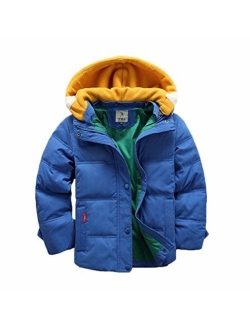 Valentina Kids Winter Latest Thicken Hooded Jacket Warm Quilted Coat Casual Outdoor Cool Cute for Boys Girls Autumn Spring