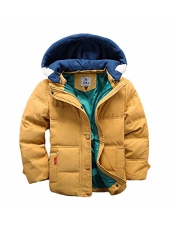 Valentina Kids Winter Latest Thicken Hooded Jacket Warm Quilted Coat Casual Outdoor Cool Cute for Boys Girls Autumn Spring