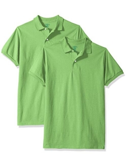 Jerzees Boys' SpotShield Short Sleeve Uniform Polo (2-Pack)