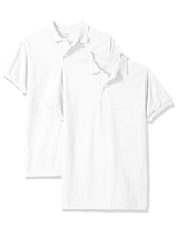 Jerzees Boys' SpotShield Short Sleeve Uniform Polo (2-Pack)