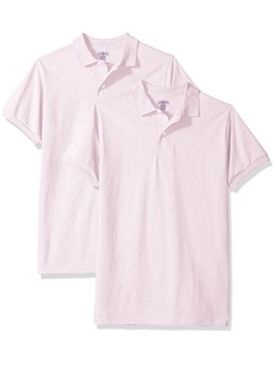 Jerzees Boys' SpotShield Short Sleeve Uniform Polo (2-Pack)