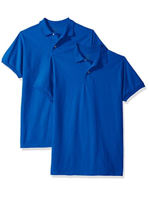 Jerzees Boys' SpotShield Short Sleeve Uniform Polo (2-Pack)