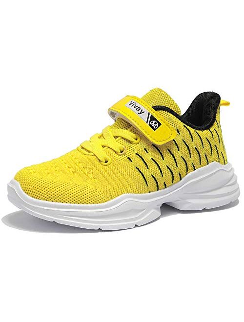 Vivay Boys Tennis Shoes Lightweight Sneakers for Girls Tennis Running Shoes for Little Kid and Big Kid